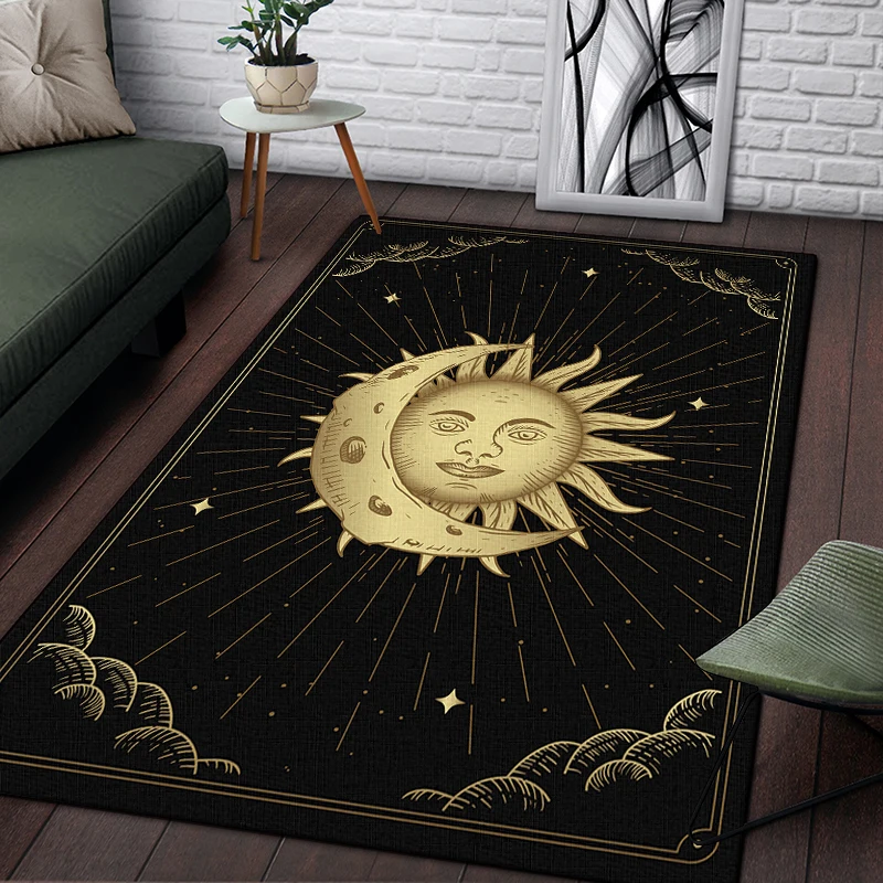 Scale of justice magic astrology Esoteric Pattern Decorative Square Rug Modern Living Room Floor Matte Bedroom Carpet Poster Mat