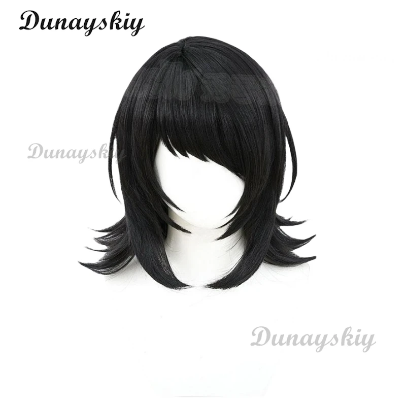 Аниме BanG Dream! Ave Mujica Timoris Косплей Парик Yahata Umiri Bassist Черные волосы до плеч Cos Роль для