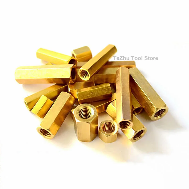 1/4-20UNC x 8 длина латунная шестигранная мужская и женская стойка крепление шпильки