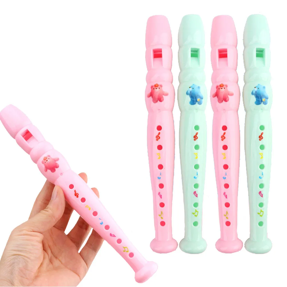 

6 Pcs Cute Cartoon 6 Hole Flute Children's Toy Piccolo Party Favors For Kids Birthday Pinata Fillers Carnival Prizes Baby Shower