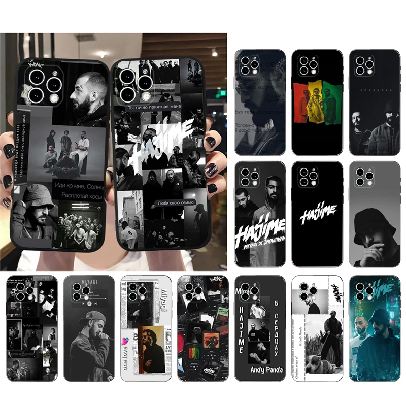

Phone Case For iphone 14 Pro Max 13 12 11 Pro Max XS XR X 12mini 7 8 14 Plus SE Miyagi Andy Panda Hajime Music Case Funda