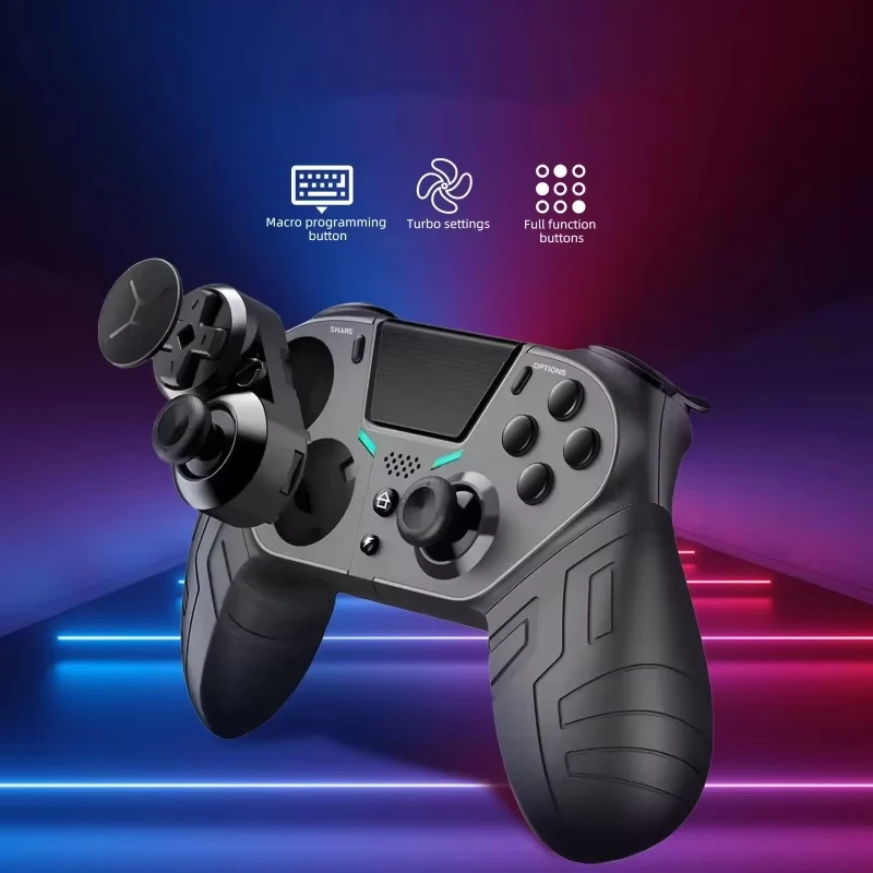 Беспроводной контроллер Q300 PS4 с двойной вибрацией геймпад Bluetooth программируемая