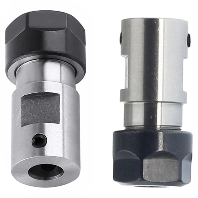 

1X ER11 Collet Chuck Motor Shaft Extension Rod Spindle Collet & 1Pcs C20 Er16 32L 8Mm Spindle Motor Clamp Rod