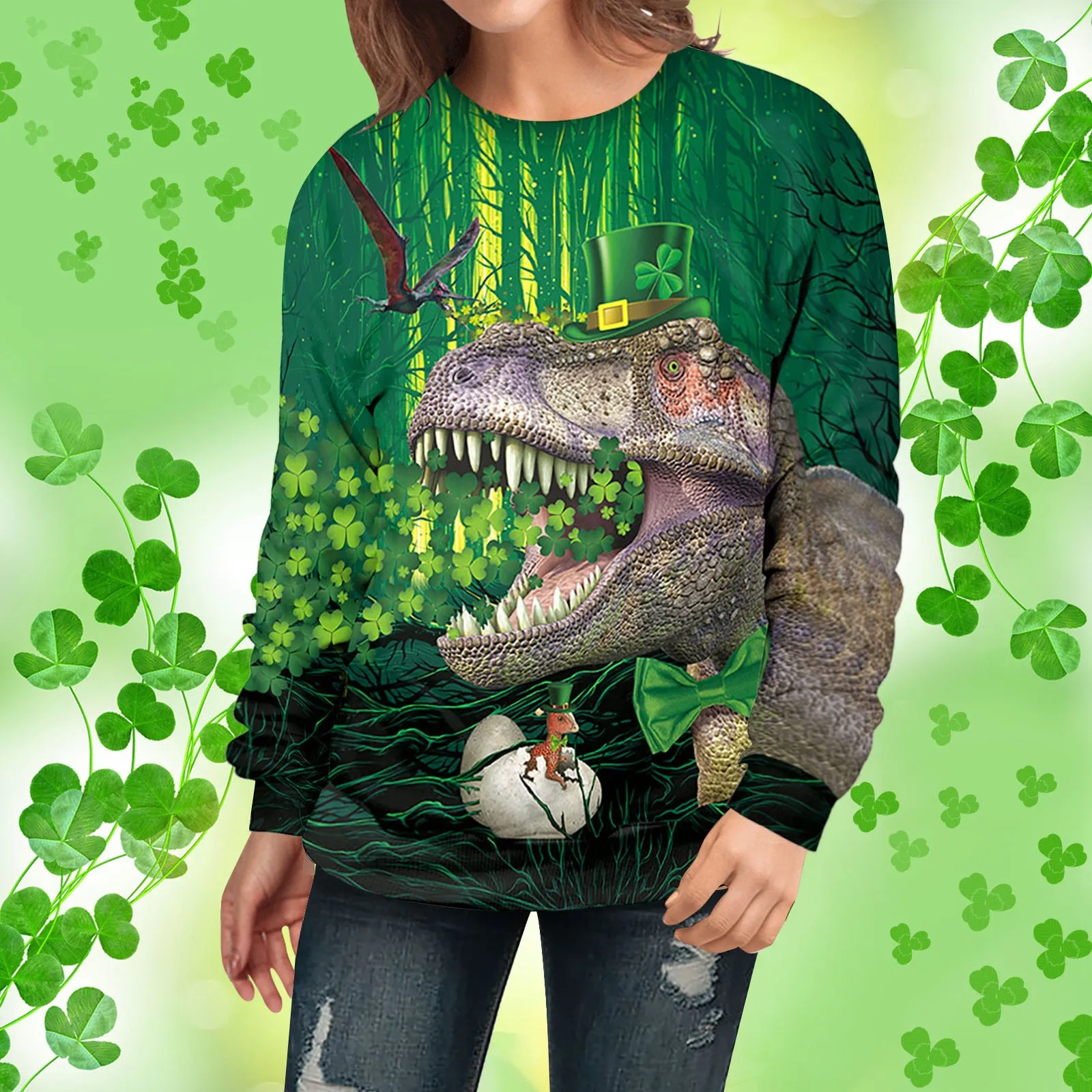 

Zip up Hooded Sweatshirt Women Spring Long-sleeved Sweatshirt Pullover Blouse Casual Print Women's High Collar Pullover Women