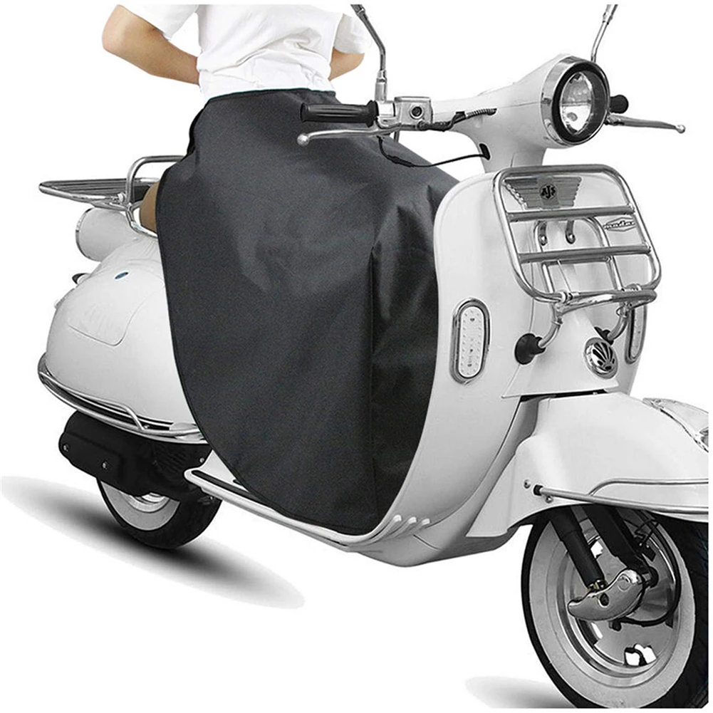 

Black Motorcycle Scooter Blanket Knee Warmer Windproof Leg Cover Windproof Quilt Oxford Cloth Windproof Leg Lap Apron Cover