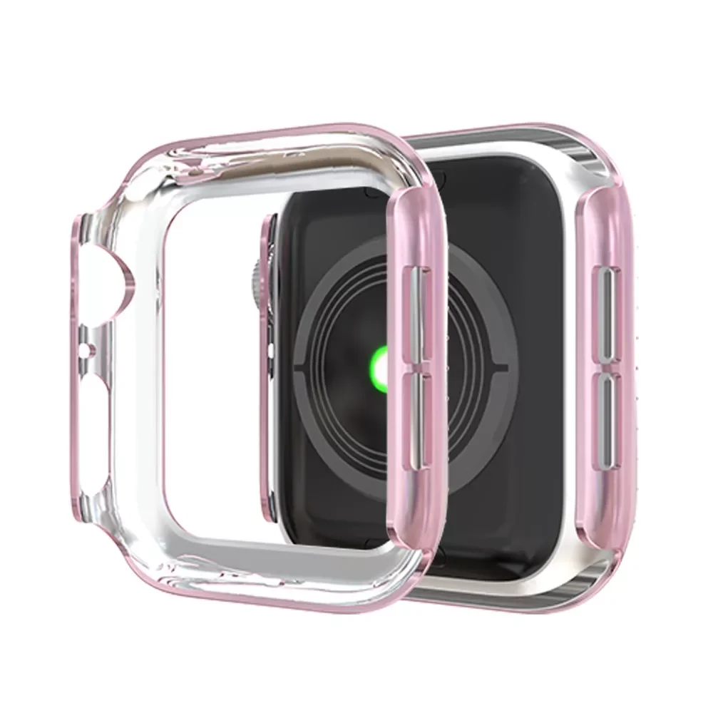For Apple Watch 7 Series 6 SE 5 4 3 Case Women Diamond Style Cover for Iwatch 41mm 45mm 40mm 44mm 38mm 42mm Bumper Hard Shell