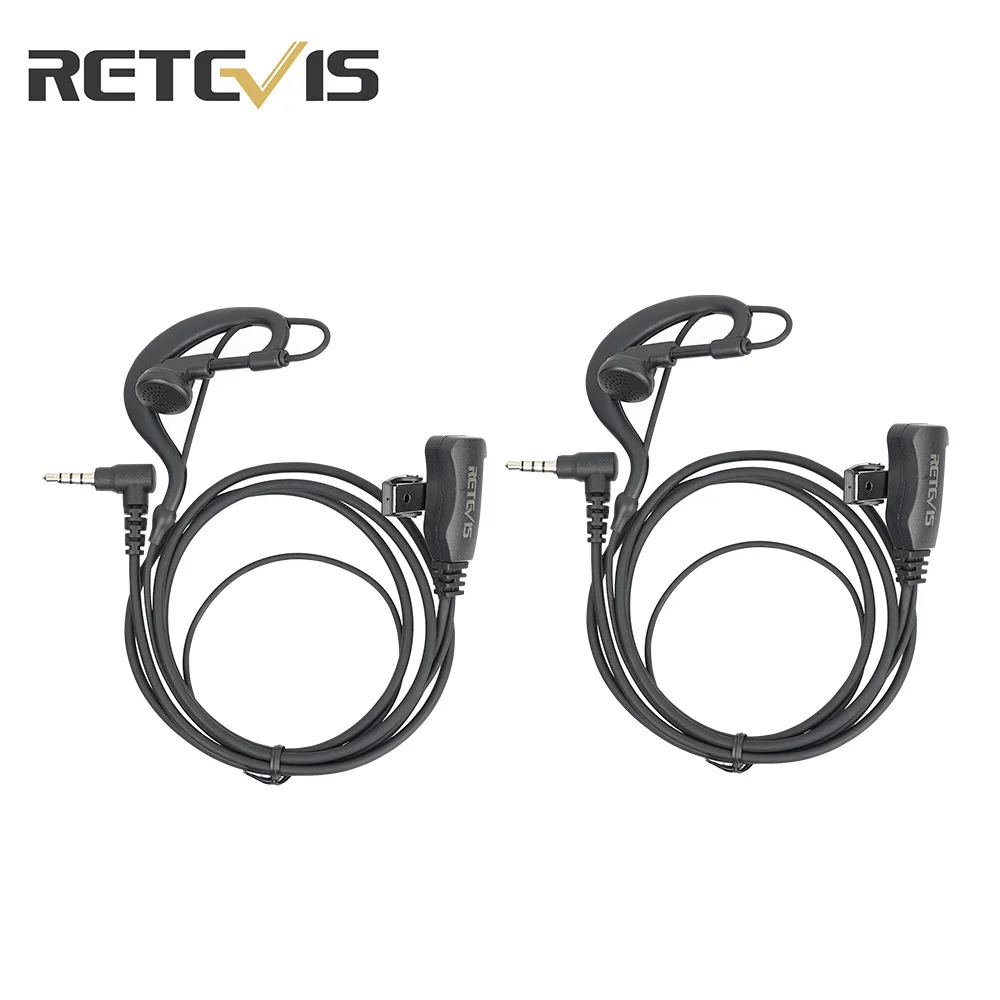 Retevis EEY002 ушной крючок наушник 3,5 мм одинарный наушник с PTT микрофоном для RETEVIS RT22P RT622P RB619 RB19