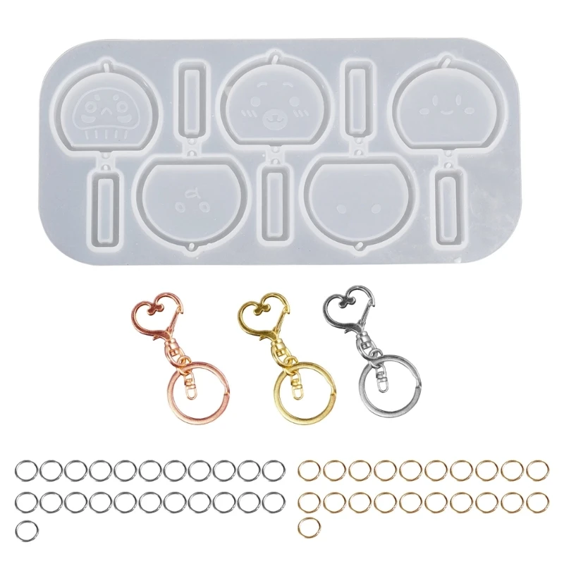 

Clear Bear Silicone Decorations Molds Wind Chime Ornament Keychain Mold DIY Pendant Jewelry Epoxy Resin Crafting Molds