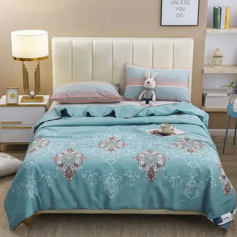 

Шелковое Одеяло тутового шелкопряда, хлопковое всесезонное одеяло, летнее одеяло для односпальной кровати, тонкое покрывало, двойное постельное белье