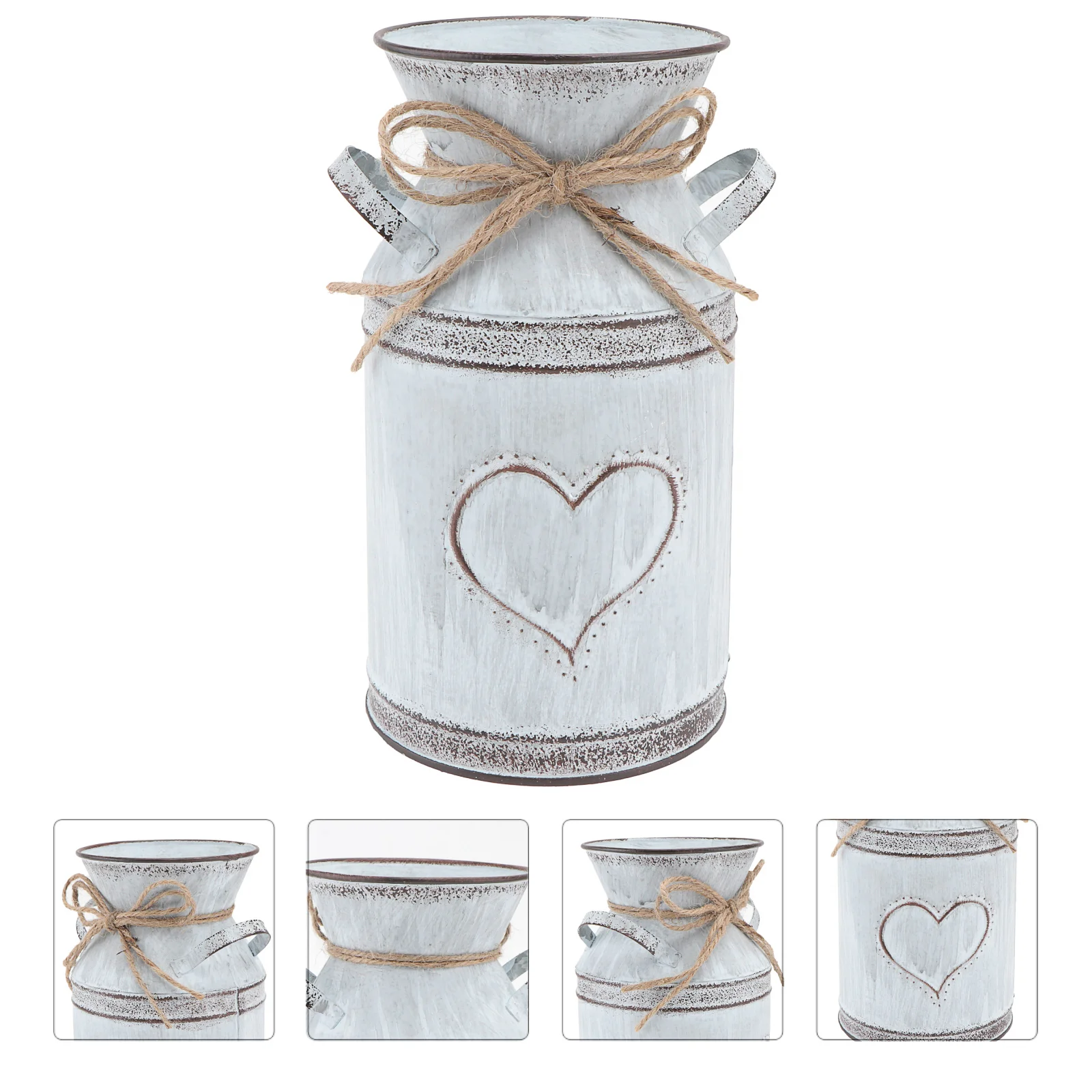 

Valentine' Day Flower Bucket Vintage Flower Bucket