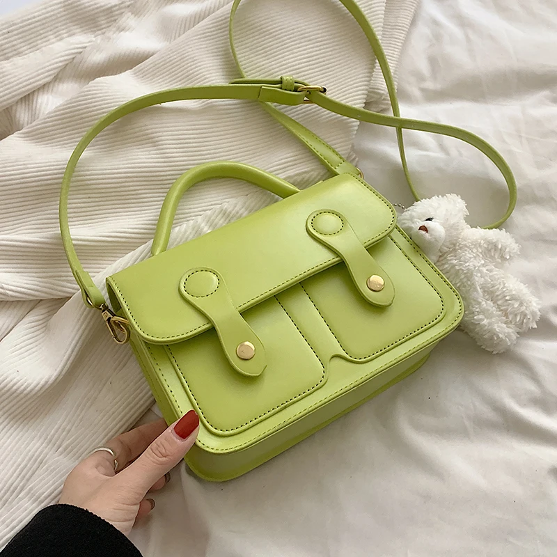 

Green Black Casual Square Crossbody Bag For Women 2023 New Luxury Designer High Quality Fashion INS Handbag Purse