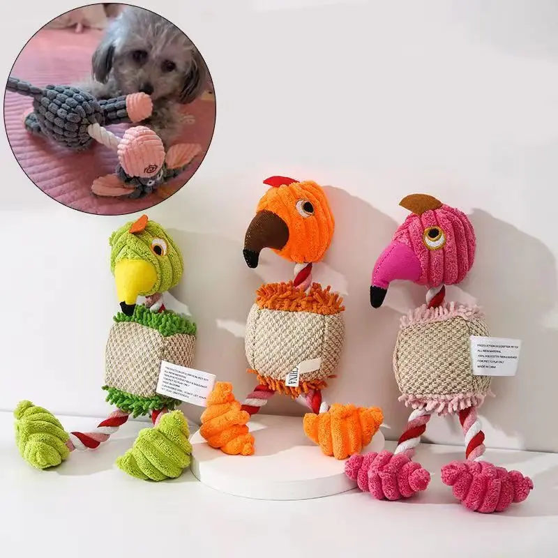 

Жевательная игрушка для домашних животных, прочная хлопковая жевательная игрушка для животных, тренировочная игрушка для прорезывания зуб...