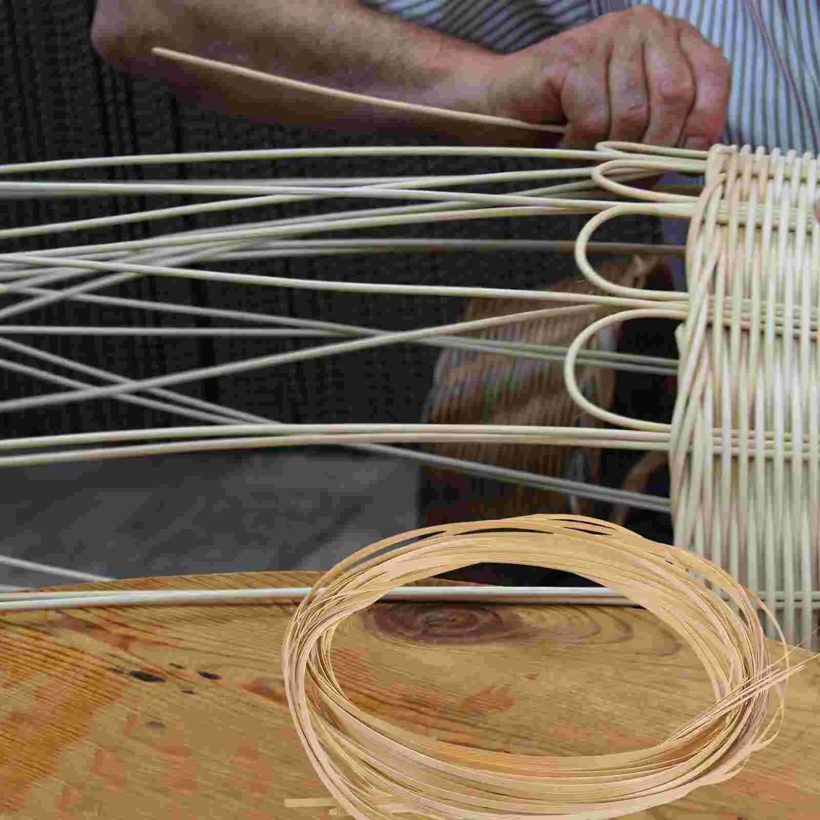 Многофункциональная декоративная лампа толщиной 04 мм тканая трость бамбуковая