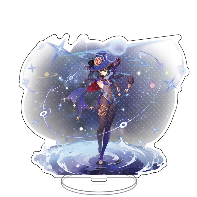 

Anime Figure Genshin Impact Xiao Venti Hutao Zhongli Acrylic Stand Model Plate Desk Decor Standing Sign Keychain