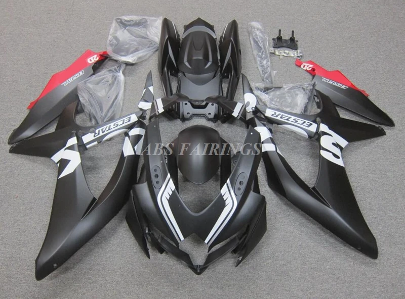 

4Gifts New ABS Motorcycle Fairings Kit For SUZUKI 600 750 08 09 10 K8 2008 2009 2010 Bodywork Set Custom Black Matte