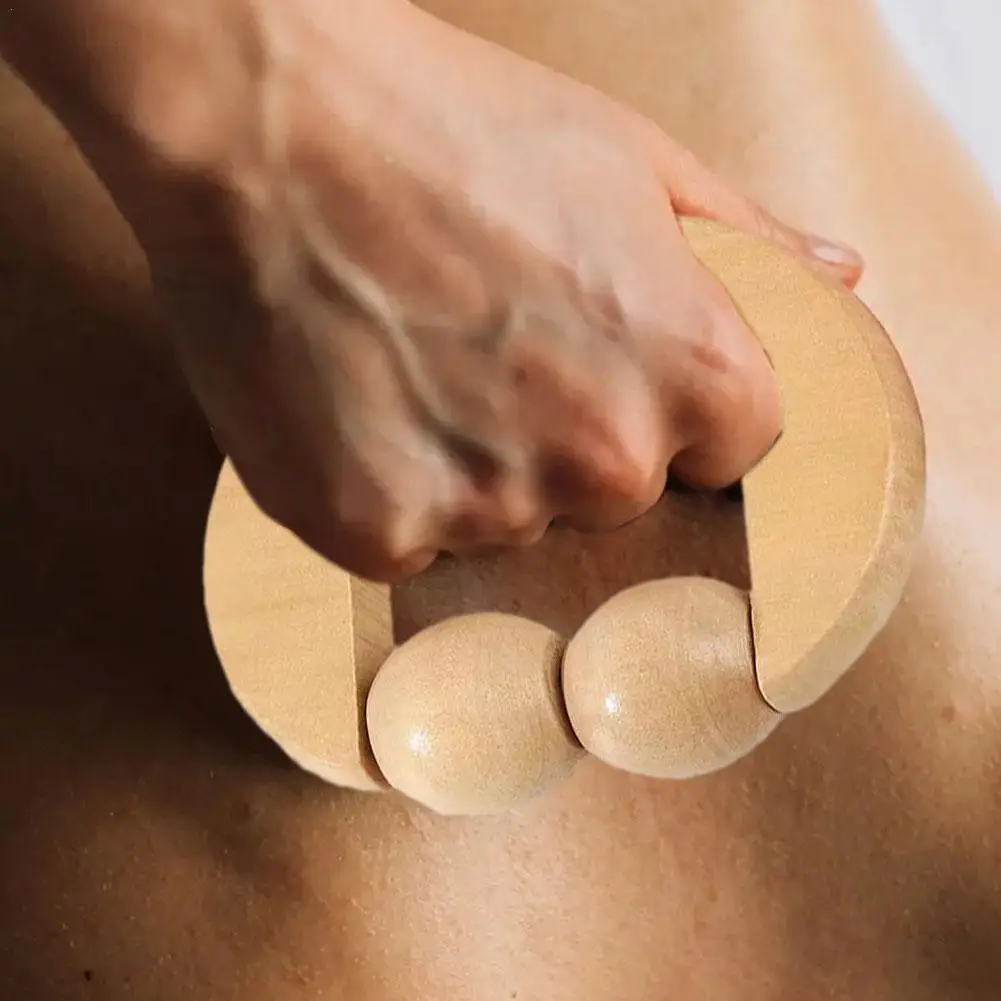 

Wood Therapy Cellulite Massager Tool Deep Tissue Relax Massager For Body Face Lifting Roller Scraper NEW