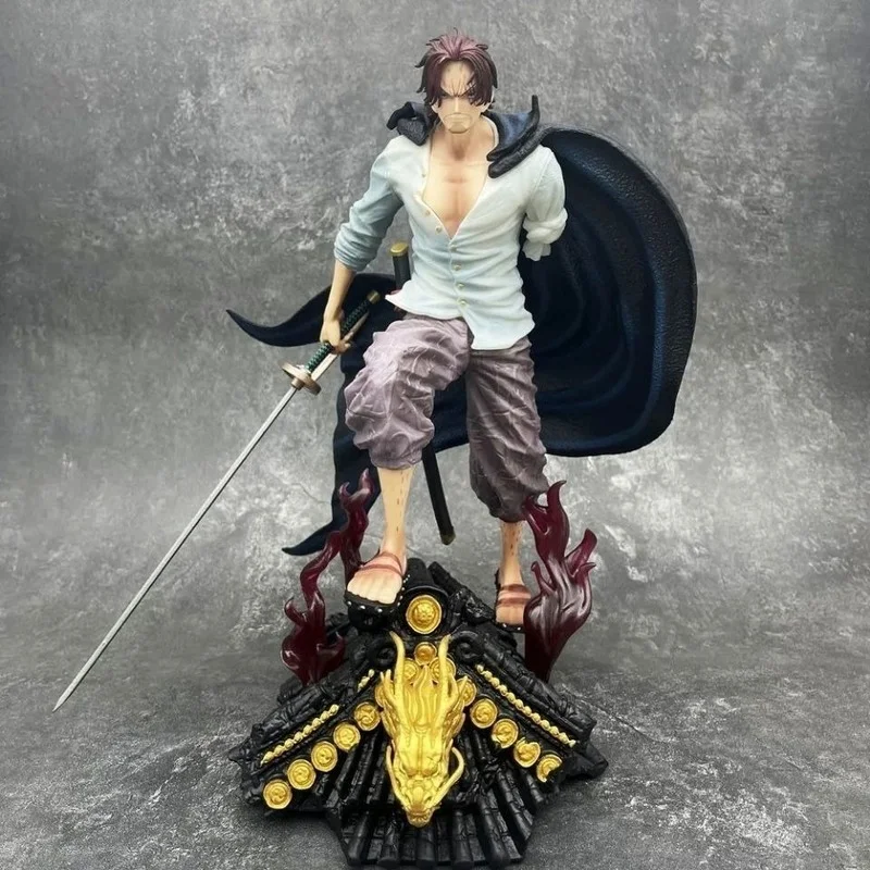 

One Piece Red-haired Shanks LS Four Emperors GK Hand-made Model Statue Ornament Toy Surrounding Anime Gift