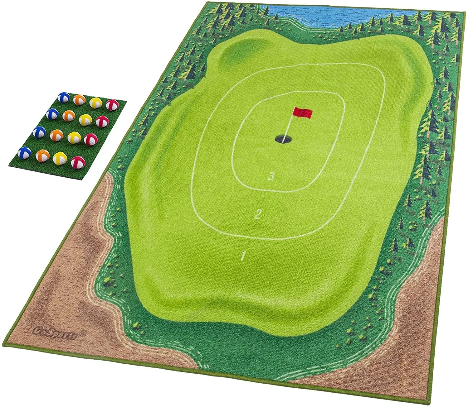 

Golf Hitting Pad The Casual Golf Game Set Golf Training Aids Home Office Sports
