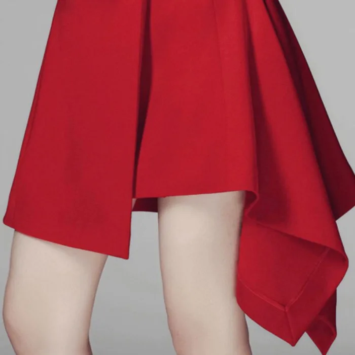 ZEEROMER деловое летнее красное платье 2024 модное женское вечернее без рукавов с