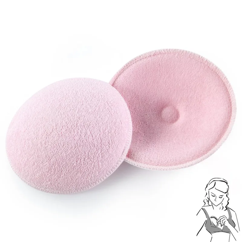 

2/4 шт., многоразовые прокладки для груди из хлопка и гигиенической губки