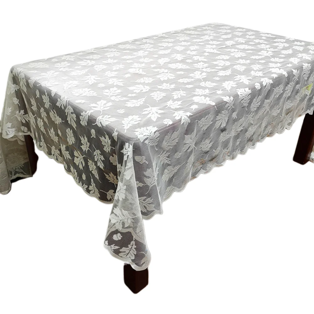 

Thanksgiving Party Tablecloth Table Cover Decoration Maple Leaf Decorative Christmas Supplies