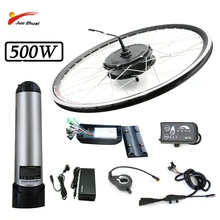 Kit de vélo électrique avec batterie 36V 500W ebike kit de vélo électrique 20 26 27.5 28 pouces 700C moteur de moyeu de roue électrique avant et arrière