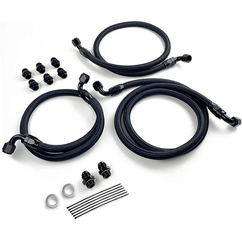 

NEW-10AN Transmission Cooler Hose Line Fitting Kit For Chevrolet/GMC 6.6L Duramax (LLY/LBZ/LMM) 2006-2010
