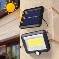 led solar powered light pir motion sensor courtyard street lighting outdoors motion emergency street security lamp for garden