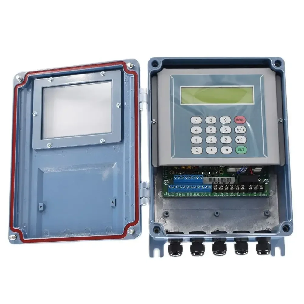Фото Ультразвуковой расходомер жидкости RS485 Modbus TDS-100F, стационарный настенный цифровой расходомер DN50-700 мм, датчик M2 №4