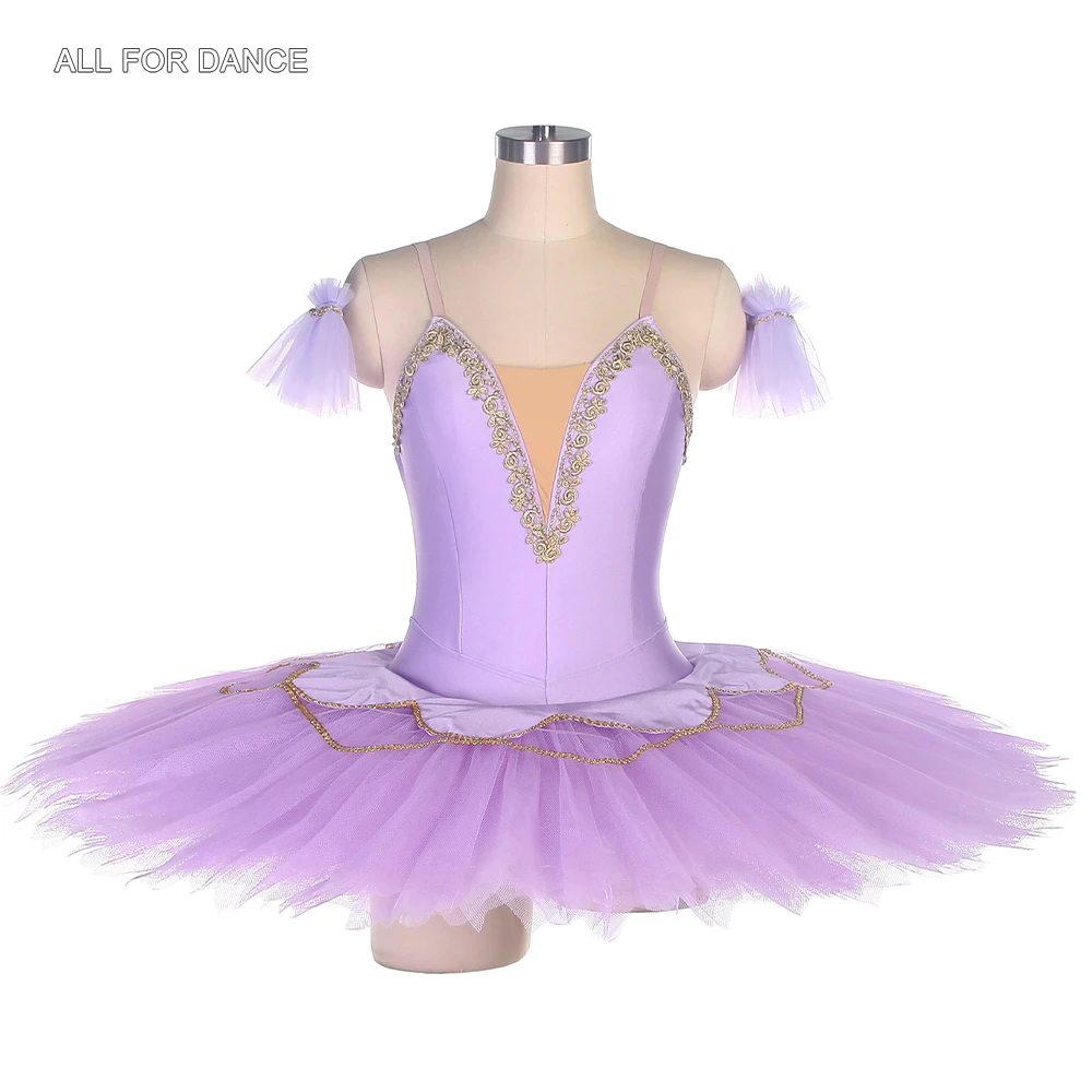 

BLL492 Lilac Spandex Ballerina Dancing Tutu Dress Adult Girls Pre-Professional Ballet Dance Costumes Pancake Tutus