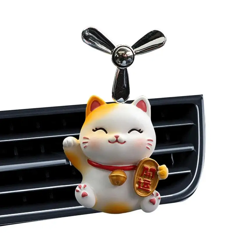 

Car Diffuser Propeller Cute Cat Pilot Car Diffuser Rotating Propeller Cat Pilot Vent Clip Interior Accessories Rotating