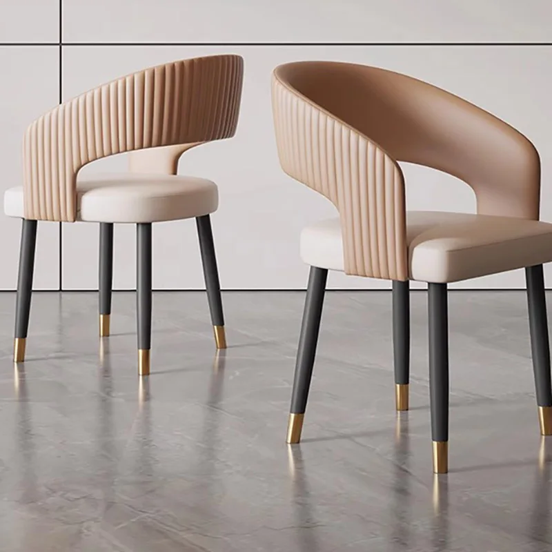 

Modern Luxury Dining Chairs Mobile Designer Vanity Gaming Accent Chair Living Room Chaises Salle Manger Salon Furniture CY50DC