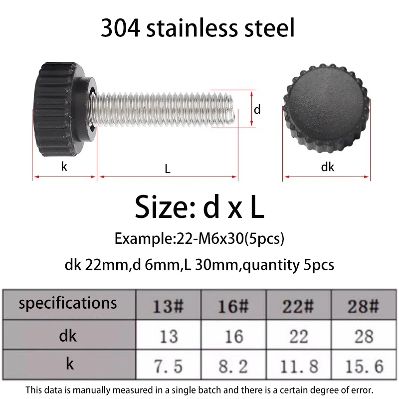 

Винты с ручкой M3-M10 нержавеющая сталь