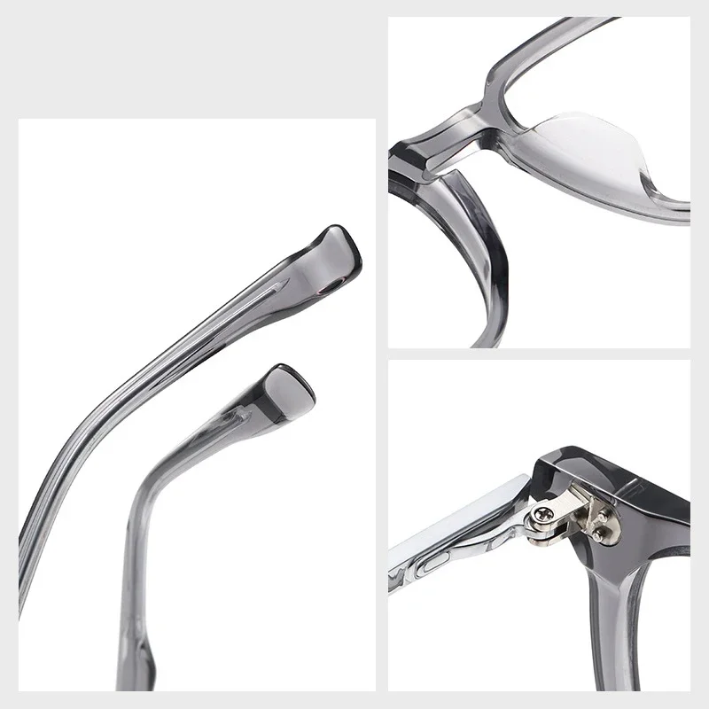 Квадратные бифокальные фотохромные оптические очки мужские ацетатные для врача