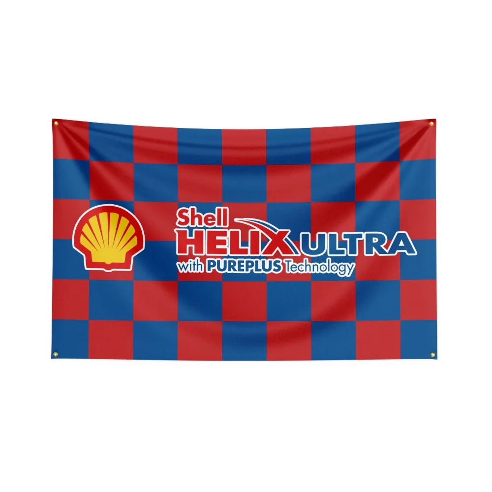 3x5 Ft Shell Energy Oil Flag Polyester Digital Printed Logo Banner images - 6