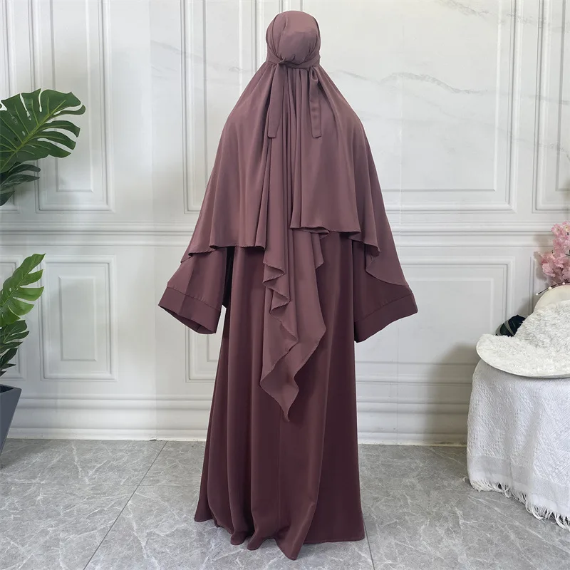

Muslim Bandana Scarf Islamic One Layer Niqab Burqa Bonnet Hijab Veil Headwear Solid Face Cover Abaya Style Wrap Head Covering