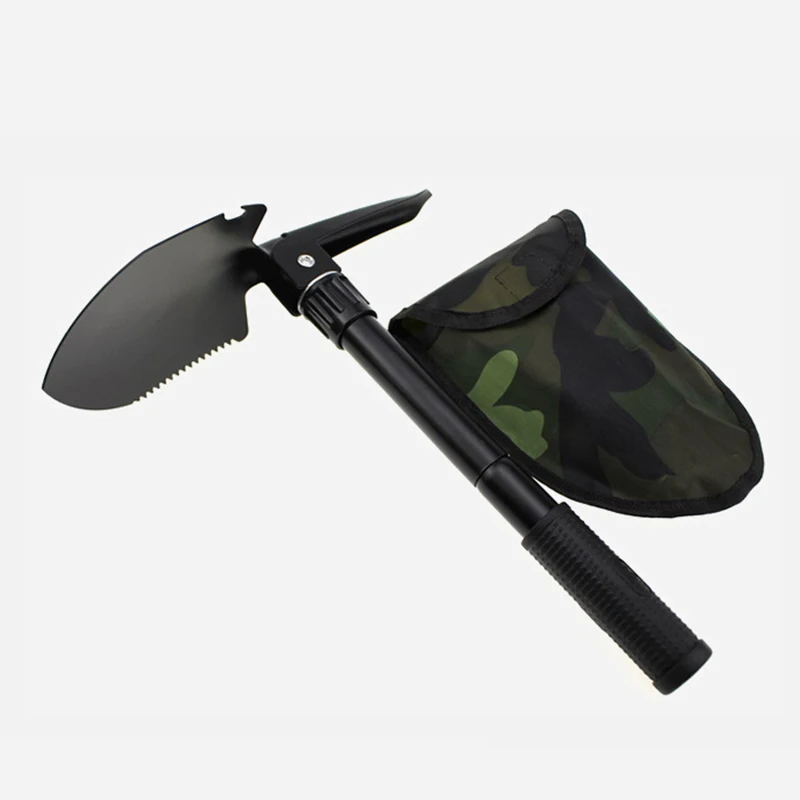 

Outdoor Carbon Steel Shovel Multifunctional Camping Shovel Portable Army Green Shovel Engineer Fishing