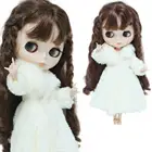 1 комплект кукольный пушистый халат одежда зимнее пальто светильник-желтая теплая куртка Одежда для куклы Blythe 11,5 дюймов