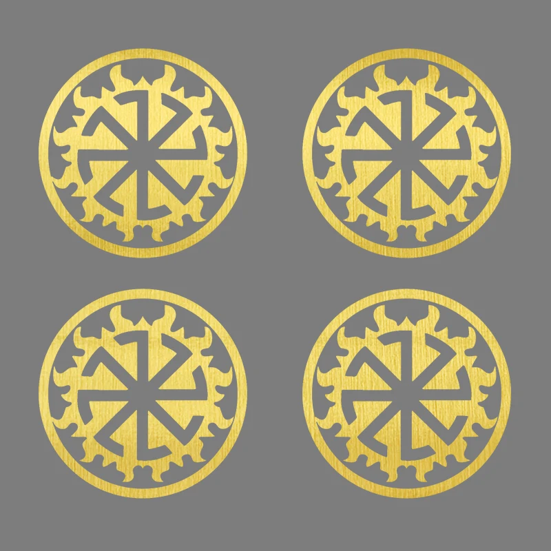 

4 шт. 10x10 см виниловые наклейки лей «Коловрат в первую часть» автомобильные наклейки Kolovrat in Perun Автомобильные украшения без фона 31434 #