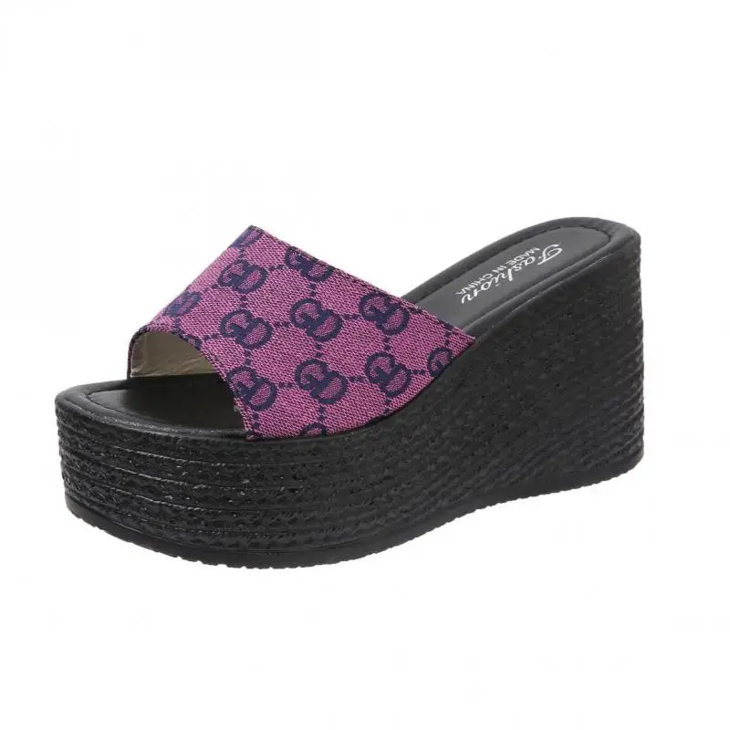 

Women Leather Sandals Summer New Ladies Sandals pine high shoe Fashion Wild Student Sandals New Women's Shoes Slippers Footwear