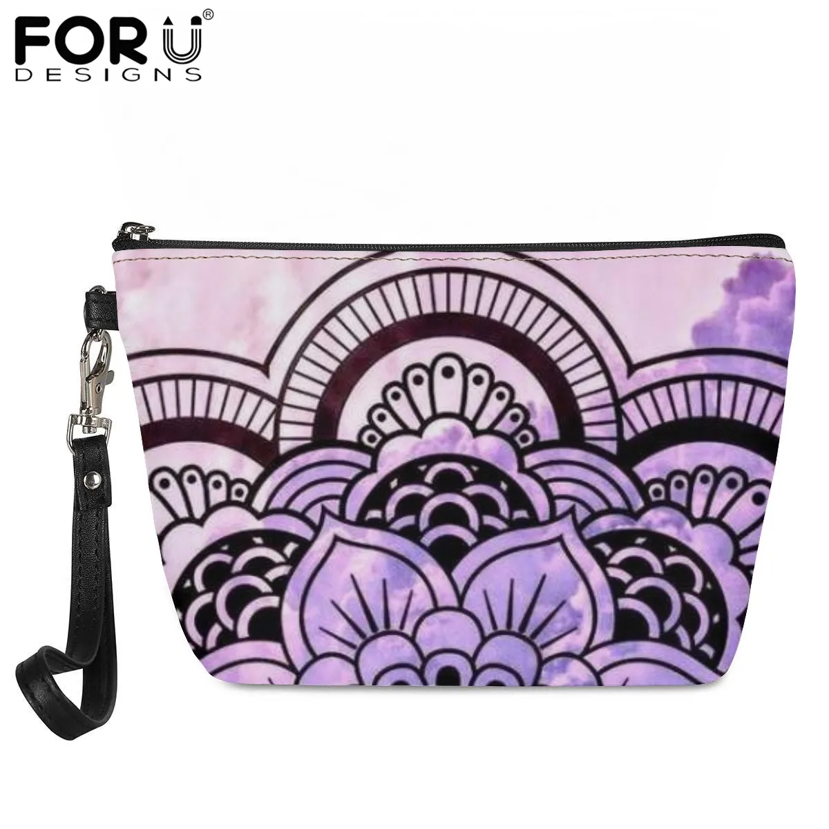 

FORUDESIGNS Hot Sales Mandala 3D Pattern Casual Make Up Case for Women Girls Mini Travel Toiletry Kit Female Cosmetic Bags Bolsa