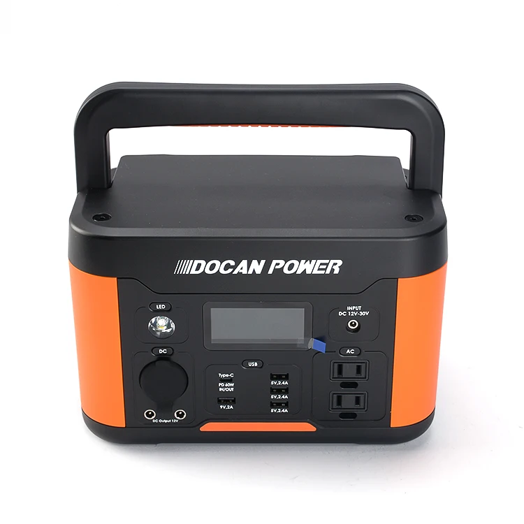 

Docan Power PEP-S500 34.8Ah 14.8V 515Wh 500W Solar Panel Portable Power Bank Station For Outdoor Work