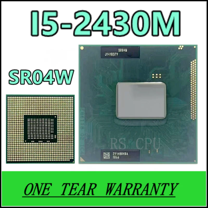 I5-2430M i5 2430M SR04W 2,4 ГГц двухъядерный четырехпоточный ЦПУ процессор 3M 35 Вт Разъем G2 / rPGA988B