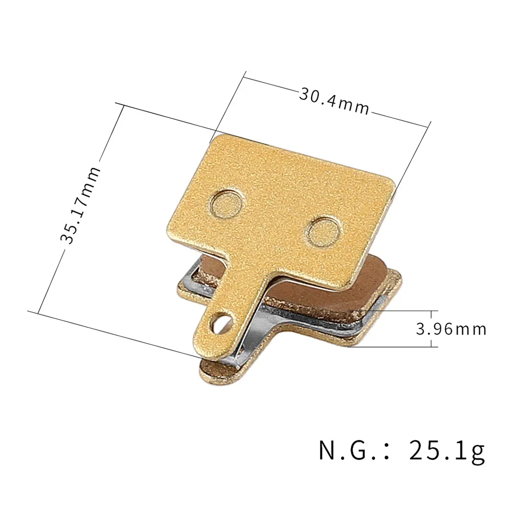 1 пара гидравлических тормозных колодок с зумом металлические дисковые