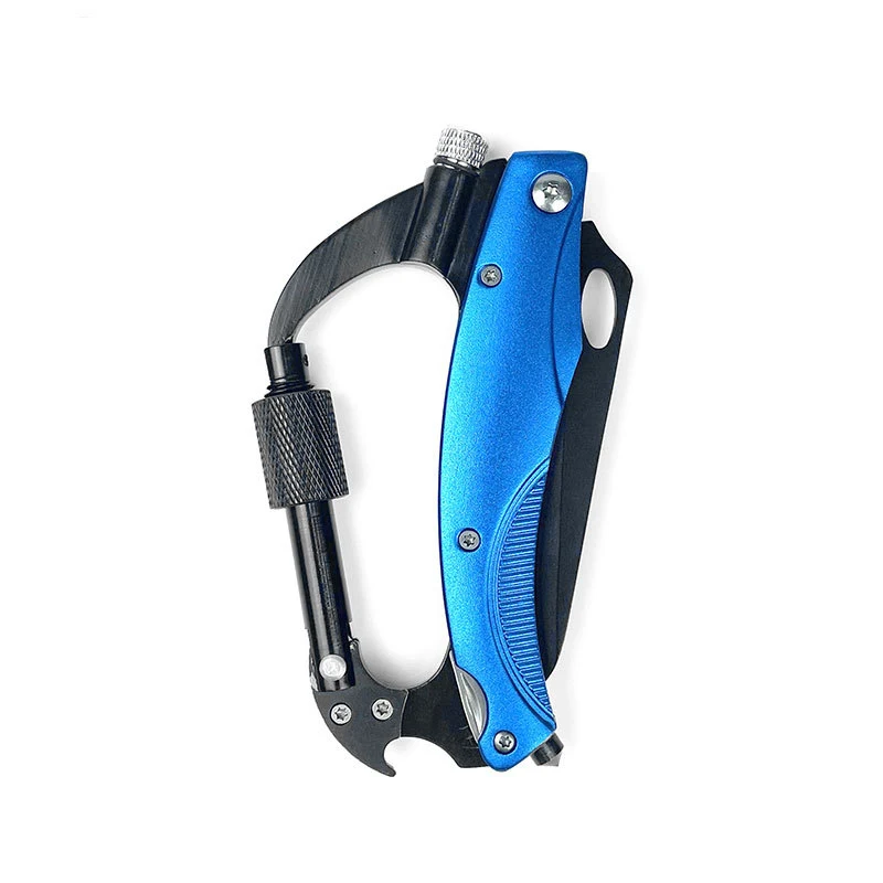 Camping 7-in-1 Pocket Multitool with Knife carabiner Bottle Opener Multi-tool Survival Multi-tool for Fishing Hunting Hiking images - 6