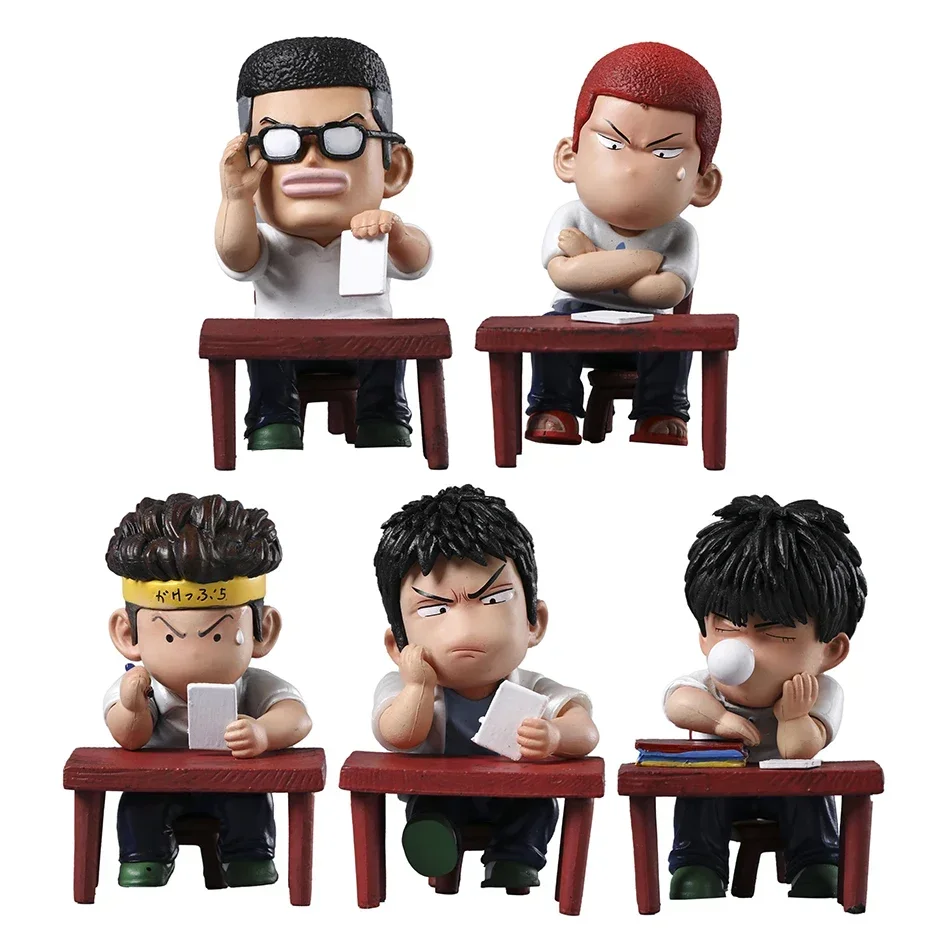 Сакураги Ханамичи Рукава Каеде Акаги Такенori Mitsui Hisashi Miyagi Ryota ПВХ Фигурки Аниме