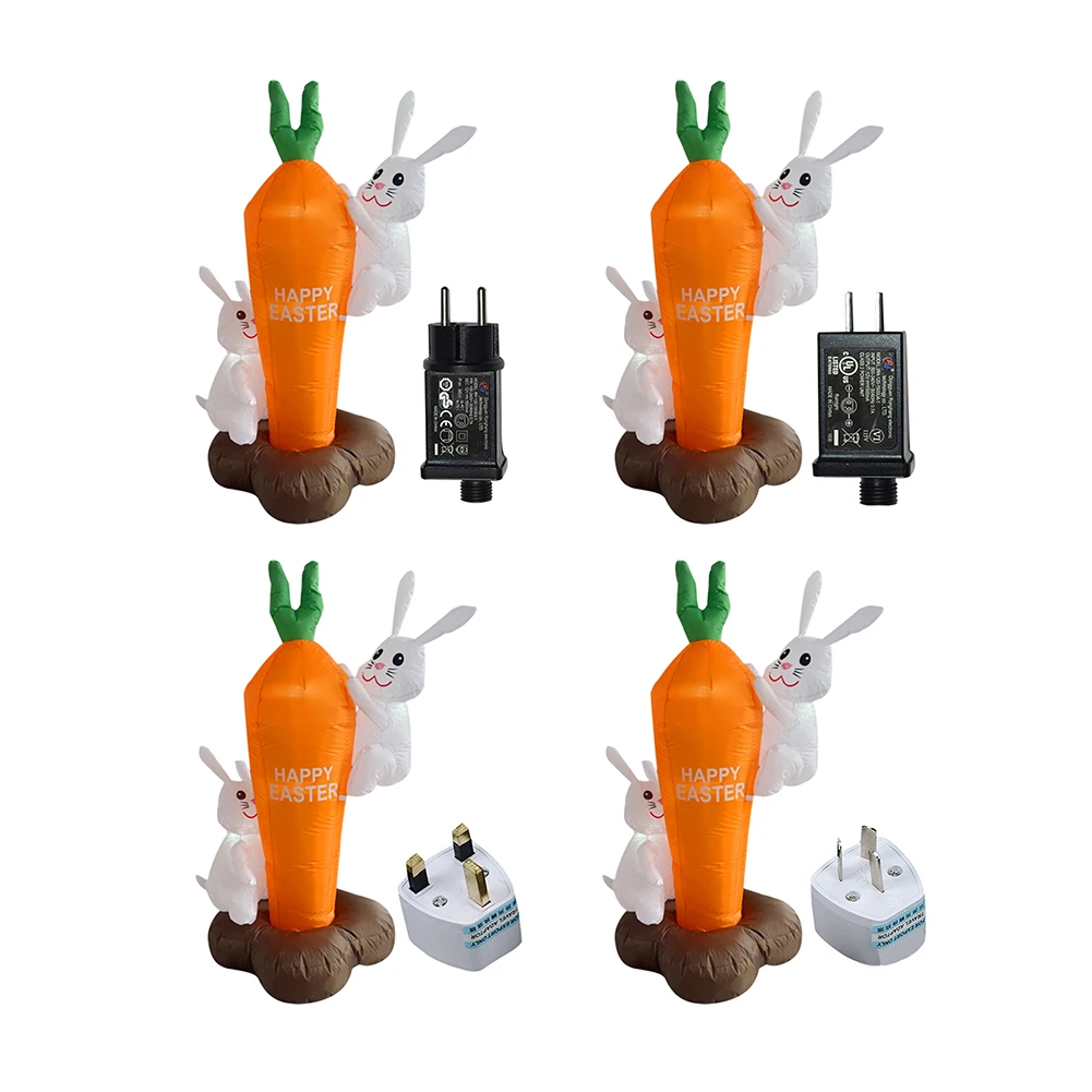 

Пасхальный кролик, надувная модель, праздничные принадлежности, 1,8 м, Надувное освещение, декоративная сцена, компоновка, водонепроницаемый...