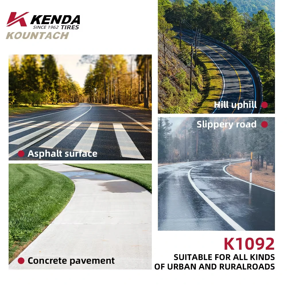 Фото Велосипедная покрышка Kenda K1092 для шоссейных велосипедов, устойчивая к проколам и скольжению, ультралегкая, складная, 700x25c/28c, Kountach Elite №4