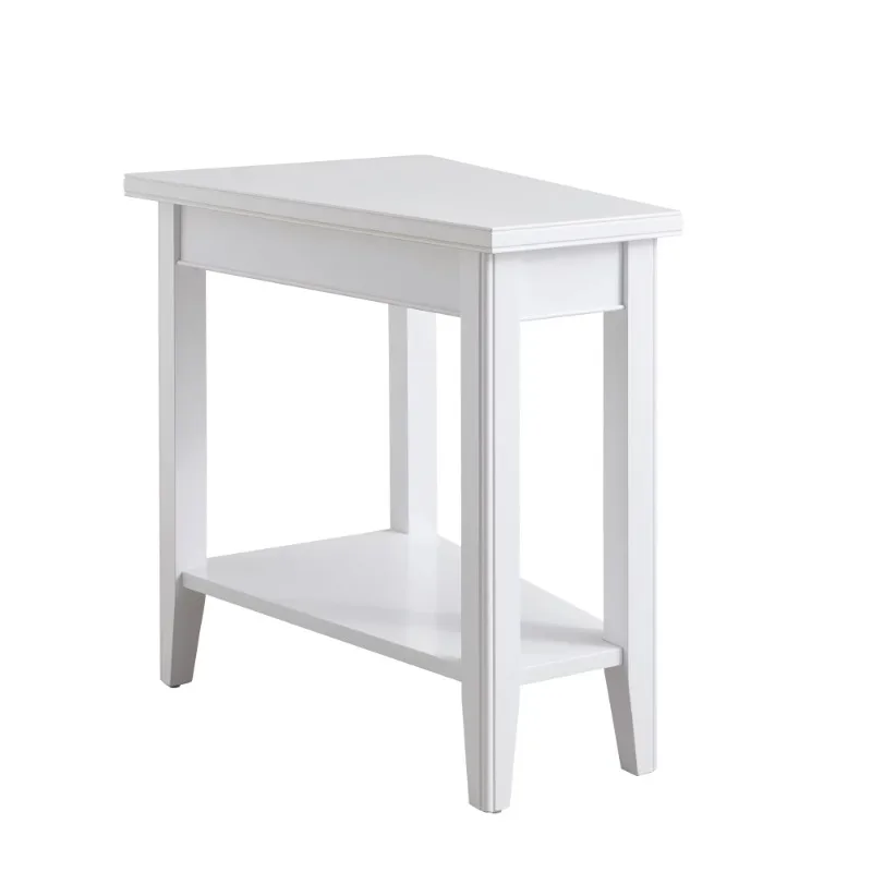 

Leick Home Laurent Wedge Table in White