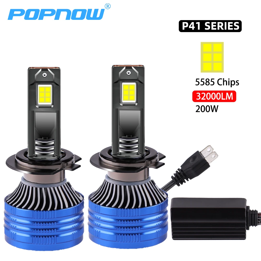 P41 H7 светодиодный H4 Фары H1 H11 светодиодный налобный фонарь H1H3 9005 HB3 HB4 светодиодный фонарь для автомобилей 12 в автомобильный мотоцикл 24 в грузовик